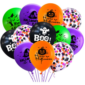 10PCS Halloween Party 12 Inch Balloons Decorations