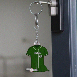 Baseball Shirt Personalized Acrylic Keychain