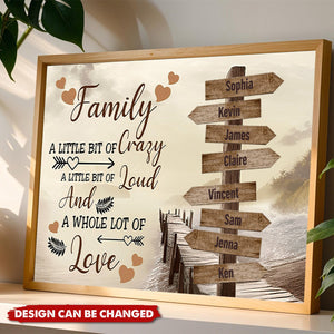 Personalized Poster - Family A Little Bit Of Crazy