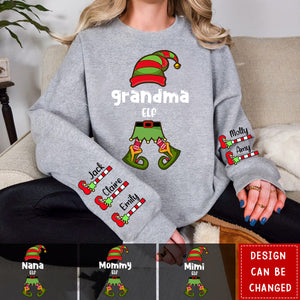 Personalized Nana Elf - Happy Christmas Sweatshirt