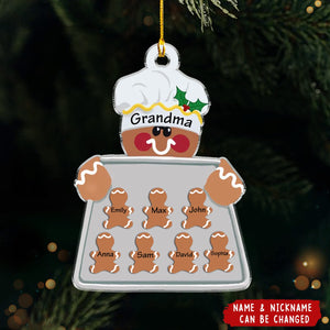 Grandma and Kids Cookies - Personalized Ornament