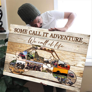 Personalized Utility Task Vehicle Razor Photo Collage Poster