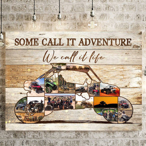 Personalized Utility Task Vehicle Razor Photo Collage Poster