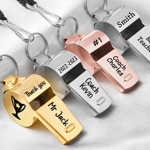 Personalized Stainless Coach Whistle