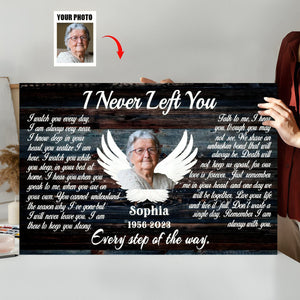 Personalized Angel Wings I Never Left You Love Canvas Prints