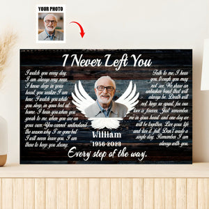 Personalized Angel Wings I Never Left You Love Canvas Prints