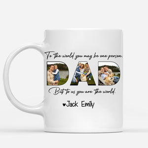 Happy Father's Day Personalized Family Picture Mug