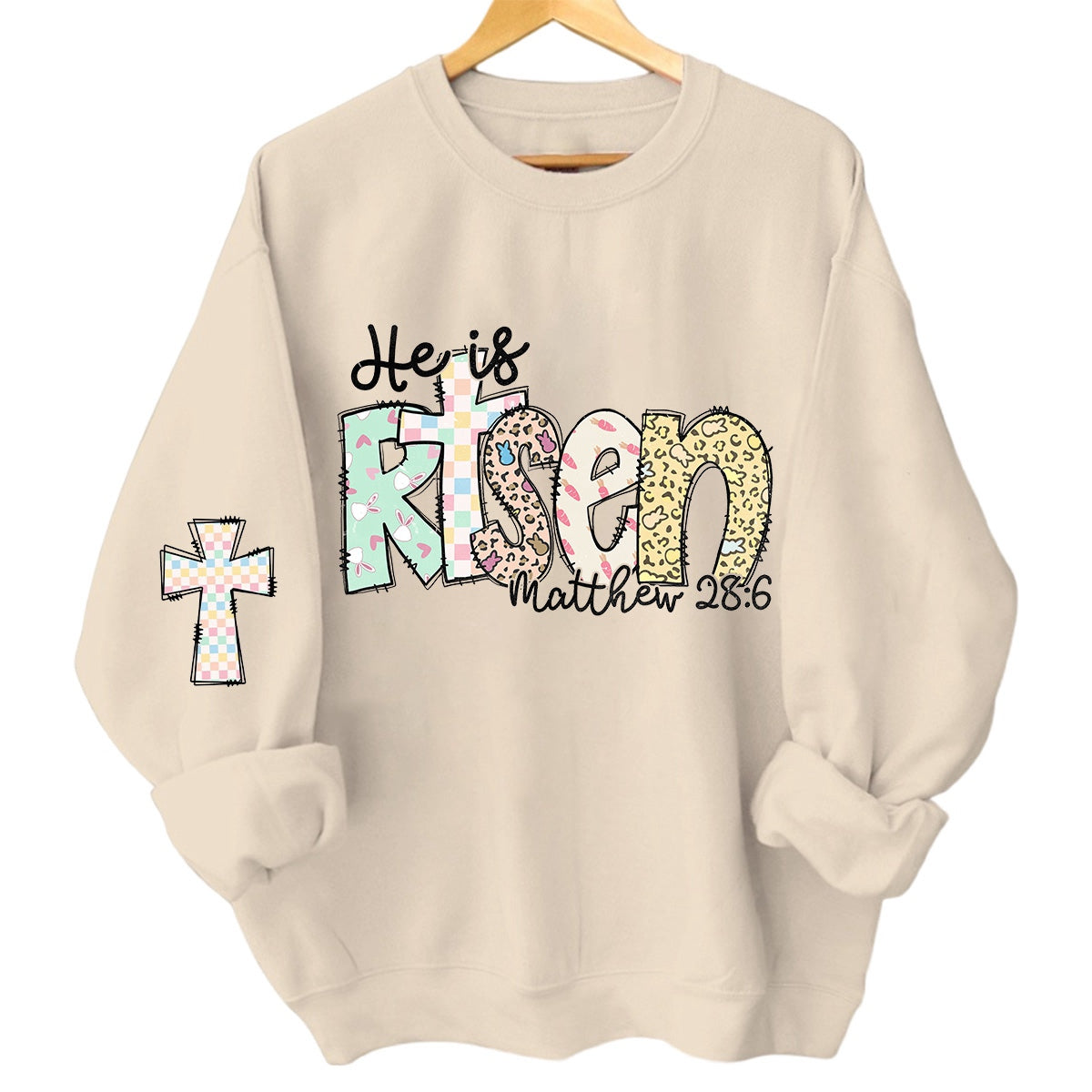 Matthew 28:6 He is risen Sweatshirt