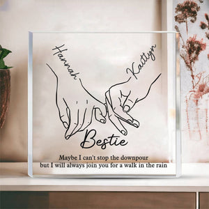 I'll Be There Pinky Promise - Bestie Personalized Acrylic Plaque