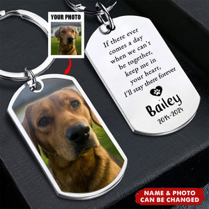 You're Gone But Not Forgotten - Personalized Photo Stainless Steel Keychain Gift For Pet Lovers