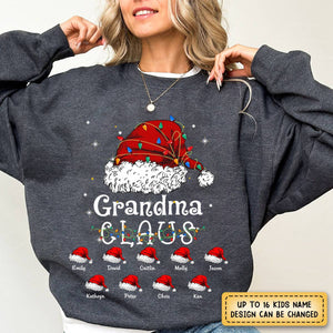 Up to 16 Kids - Claus Funny Family Christmas - Personalized Sweatshirt