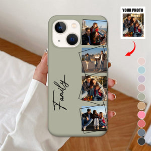 Custom Photo Your Loved Ones - Personalized Clear Phone Case-Gift For Couples, Family BFF Best Friends, Besties