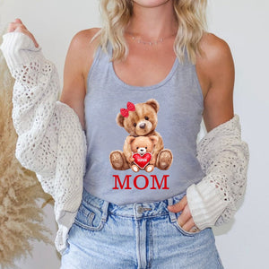 Personalized Grandma Bear With Cute Little Bear Kids Tank Top