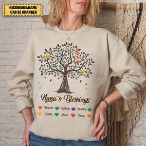 Personalized Grandma Blessing Tree Sweatshirt