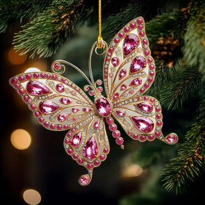 Butterfly Christmas Acrylic Ornaments, Decorations Gifts for Women Girls Mom Sisters