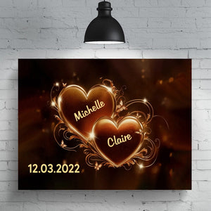 Personalized Poster - Couple Art, The Perfect Gift for Him or Her, Celebrate Your Love with a Beautiful Portrait