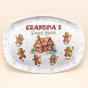 Grandma's Perfect Batch Custom Christmas - Personalized Platters