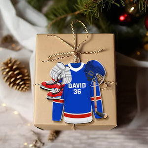 Personalized Gifts For Ice Hockey Lovers Christmas Arcylic Ornament