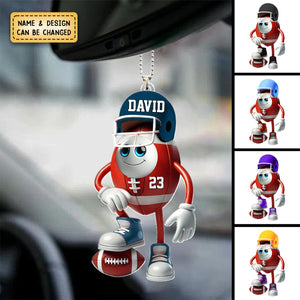 Personalized Gifts For American Football Lover Ornament