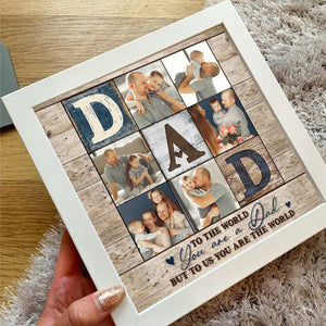 Personalized Light Shadow Box - To the world you are a Dad