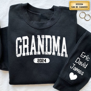 Personalized Yaya Est with Grandkid Names Sweatshirt