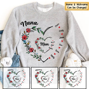 I Love You Forever & Always - Family Personalized Custom Sweatshirt - Gift For Mom, Grandma