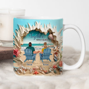 You & Me We Got This Personalized Couple Beach Mug