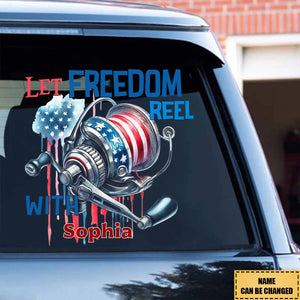 Personalized Custom Car Decal/Sticker - Let Freedom Reel With