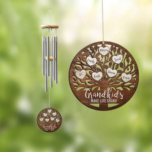 Grandkids Make Life Grand - Personalized Wind Chimes