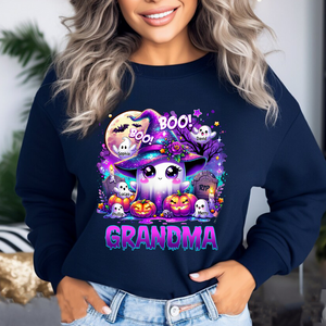 Grandma Ghost Boo! Personalized Halloween Sweatshirt