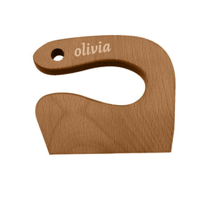 Personalized Safe Wooden Knife for Kids