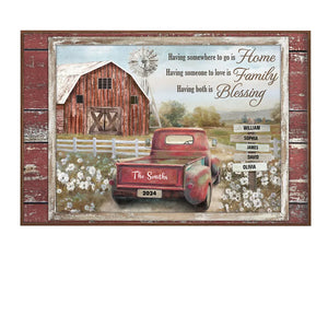 Personalized Farm Barn Canvas/Poster