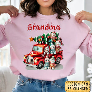 Nana's Cute Little Snowman Personalized Sweatshirt