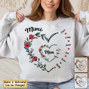 I Love You Forever & Always - Family Personalized Custom Sweatshirt - Gift For Mom, Grandma