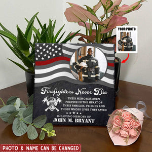 Firefighter Personalized Memorial Stone