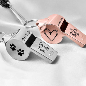 Personalized Stainless Coach Whistle