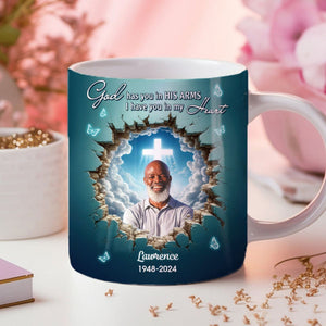 God Has You In His Arms I Have You In My Heart -Personalized Memorial Mug