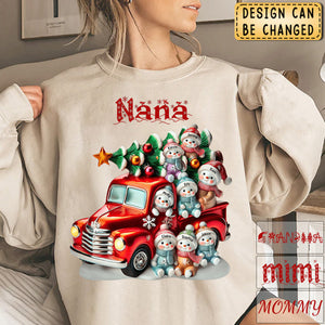 Nana's Cute Little Snowman Personalized Sweatshirt