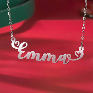 Personalized I Love You Forever And Always - Custom Name Necklace