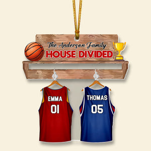 Gifts For Basketball-Loving Family Personalized Christmas Arcylic Ornament