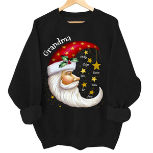 Twinkle Little Stars And Santa Grandma Personalized Christmas Gift for Nana,Grandparents