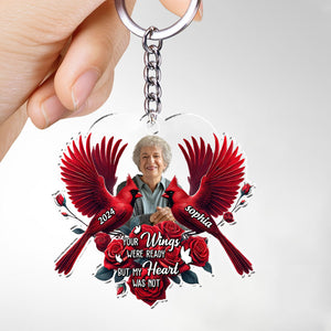 I Believe There Are Angels Among Us Personalized Acrylic Keychain