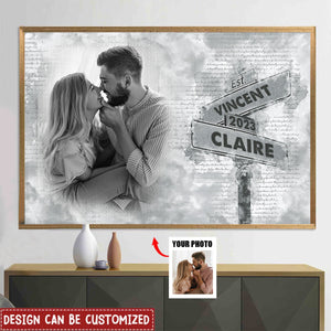 Custom Photo I Need You Because I Love You - Couple Personalized Custom Horizontal Poster - Gift For Husband Wife, Anniversary