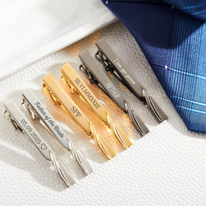 Gift For Him, Groomsman, Personalized Tie Clip, Wedding Tie Accessories