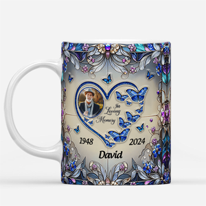 Forever In My Heart Butterfly Personalized Memorial Mug