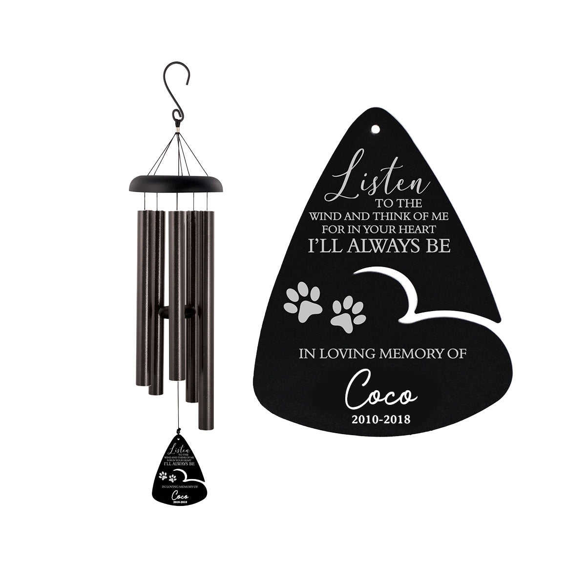 Personalized Pet Listen to the Wind Chime-Pet Loss Gifts for Dog