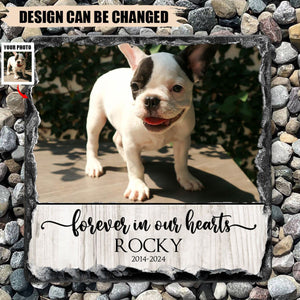 Personazlied Photo Rock Slate, Pet Loss Gift, Cat Memorial Gift, Pet Sympathy Gift