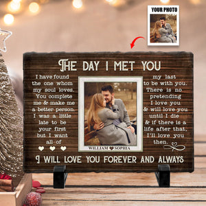 When I Say I Love You More-Personalized Stone With Stand