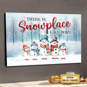 Personalized Family There's Snowplace Like Home Poster