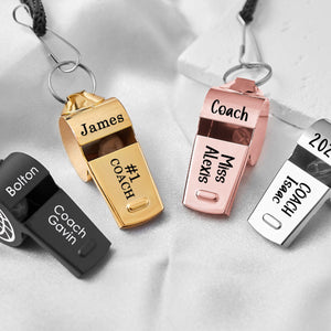 Personalized Stainless Coach Whistle